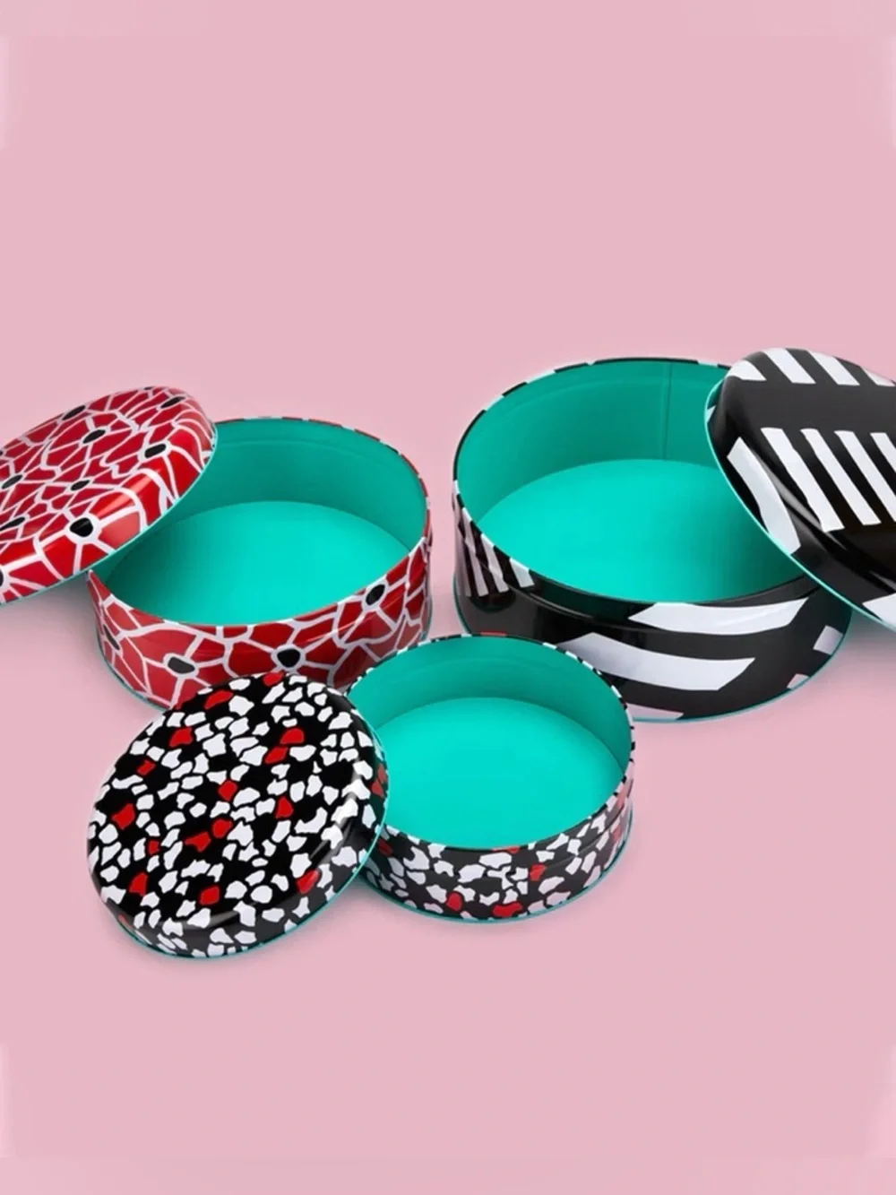 Sowden Modern Round Tins, Set of 3, New